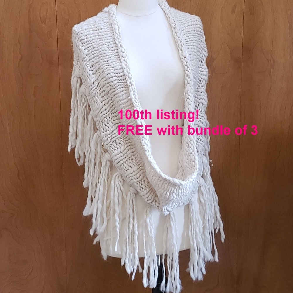 Cream Infinity Scarf 100TH LISTING free/w bundle